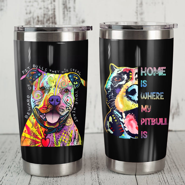 Pitbull Dog Steel Tumbler FB0408 90O52 1