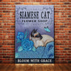 Siamese Cat Flower Shop Canvas MR1601 73O36 1
