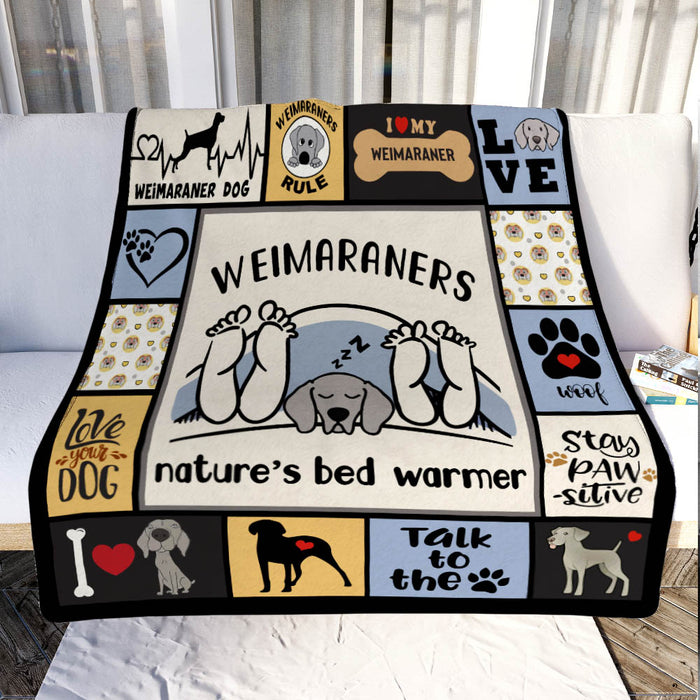 Weimaraner Dog Fleece Blanket MR0602 69O50 1
