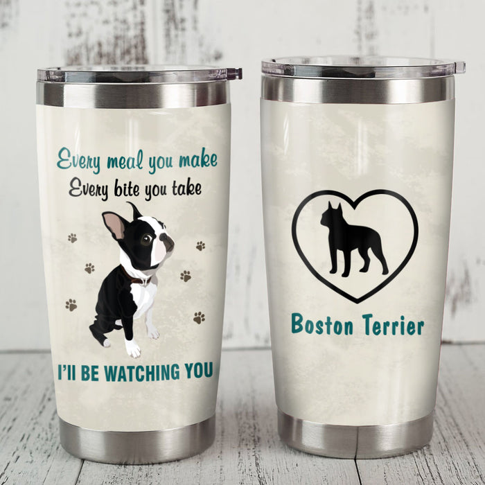 Boston Terrier Dog Steel Tumbler FB0408 73O51 1