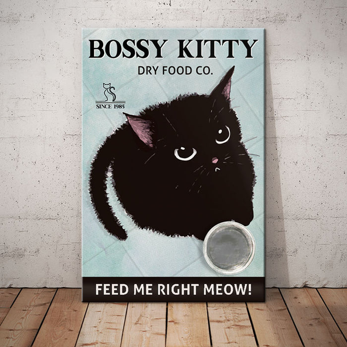 Black Cat Dry Food Company Canvas MY0601 85O58 1