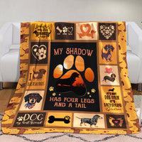 Dachshund Dog Fleece Blanket AU0703 97O41 thumb 1