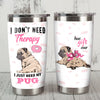 Pug Dog Steel Tumbler MR1204 69O51 1