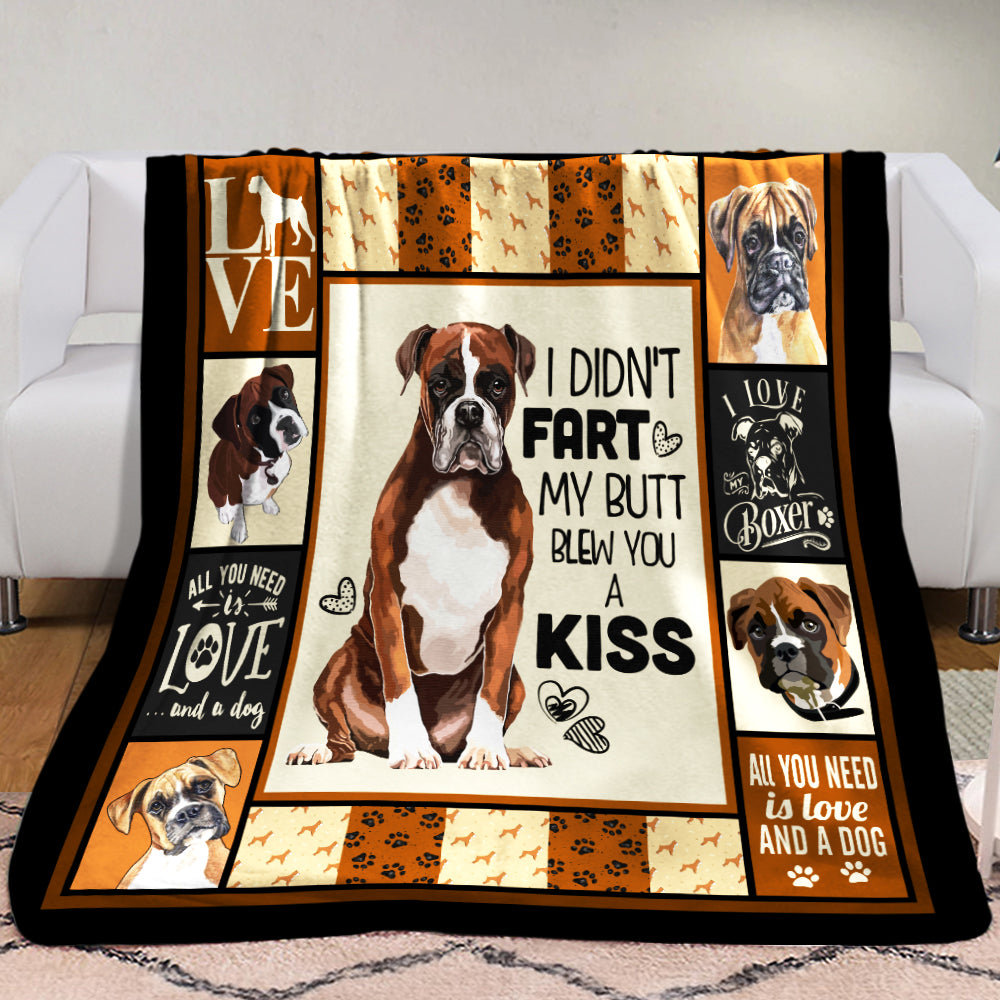Boxer Dog Fleece Blanket OCT1402 76O49