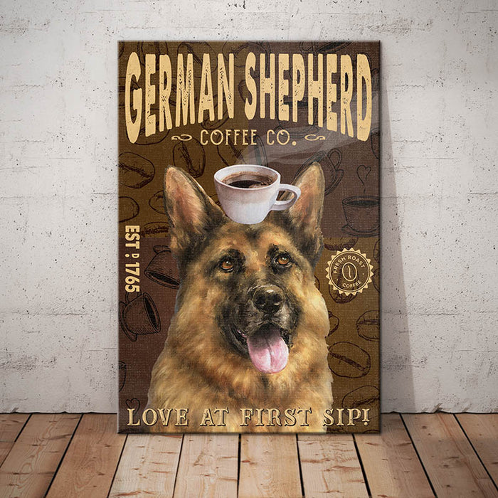 German Shepherd Coffee Company Canvas AP1804 73O36 1