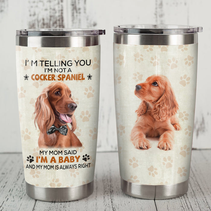 Cocker Spaniel Dog Steel Tumbler MR0705 71O42 1