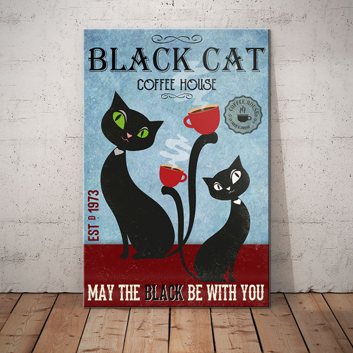 Black Cat Coffee House Canvas MR0504 67O58 1