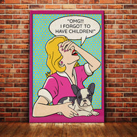 French Bulldog Retro Canvas AP2504 85O58 thumb 1