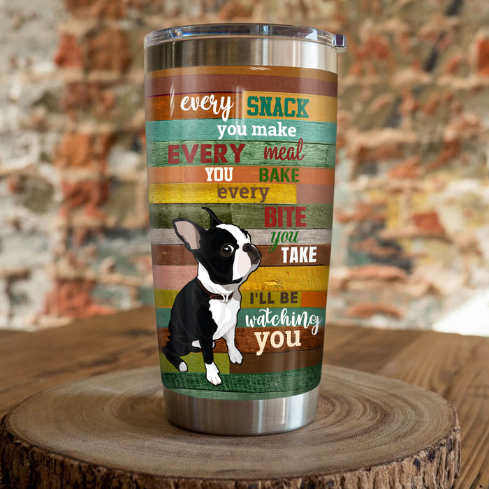 Boston Terrier Dog Steel Tumbler AP2406 67O58 1