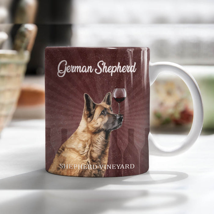 German Shepherd Dog Wine Company Mug FB0801 73O49 1