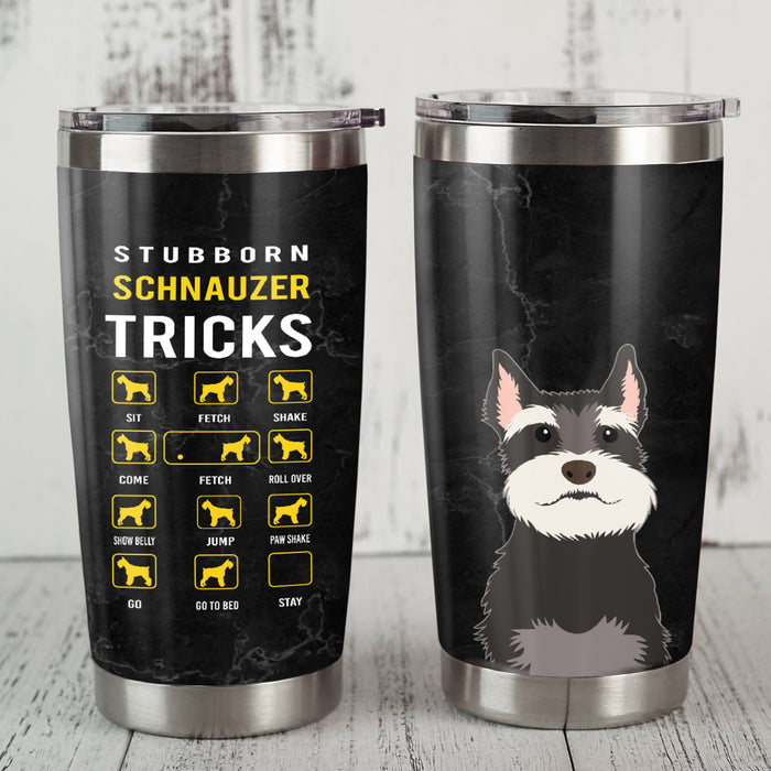 Schnauzer Dog Steel Tumbler MR1005 87O43 1