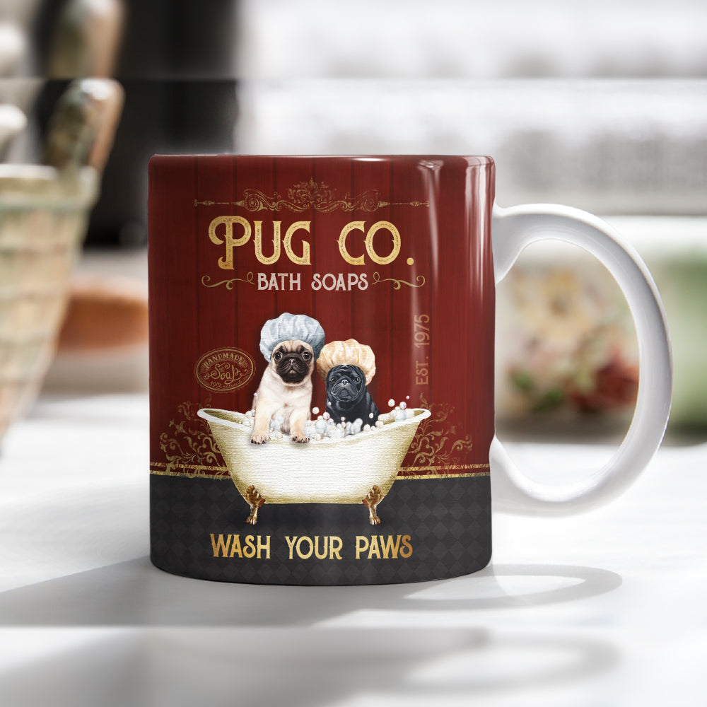 Pug Dog Bath Soap Mug FB1006 85O34