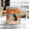 Pug Dog Beach Club Mug MR0402 73O59 1