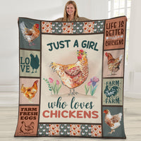 Chicken Fleece Blanket DCB2501 68O56 thumb 1