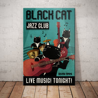 Black Cat Jazz Club Canvas AP2701 81O62 thumb 1