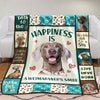 Weimaraner Dog Fleece Blanket MR0603 68O42 1