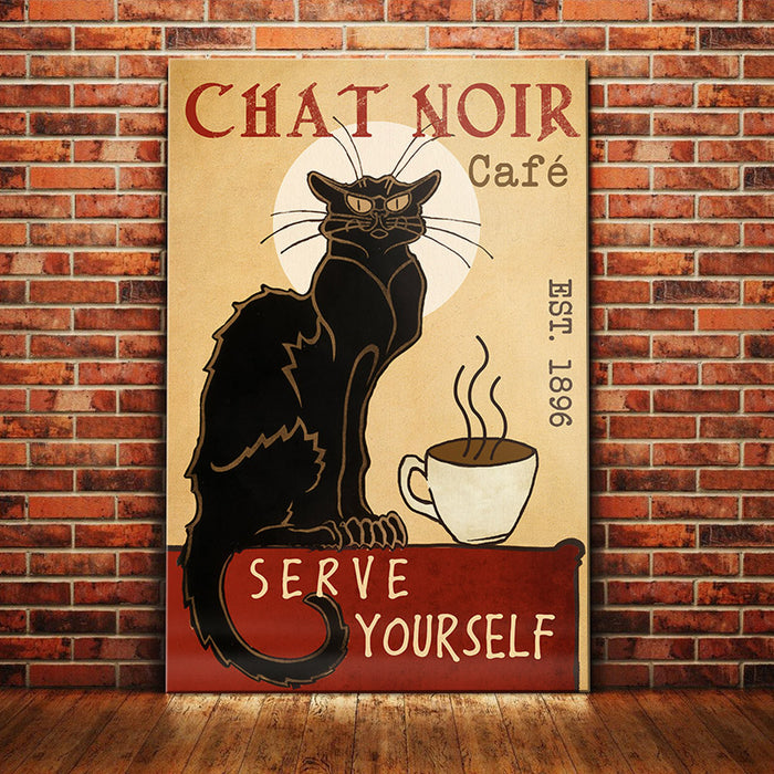 Black Cat Coffee Canvas AP2101 85O34 1