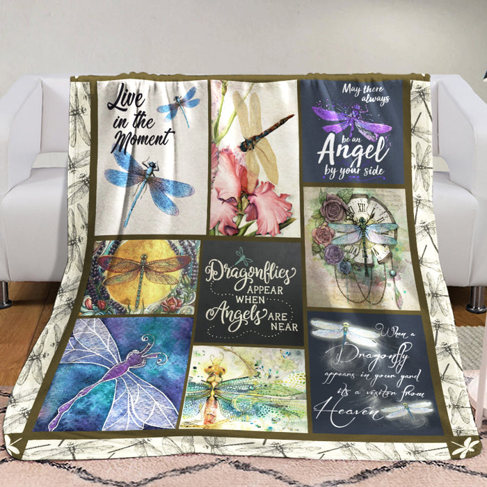 Dragonfly F2708 82O34 Fleece Blanket 1