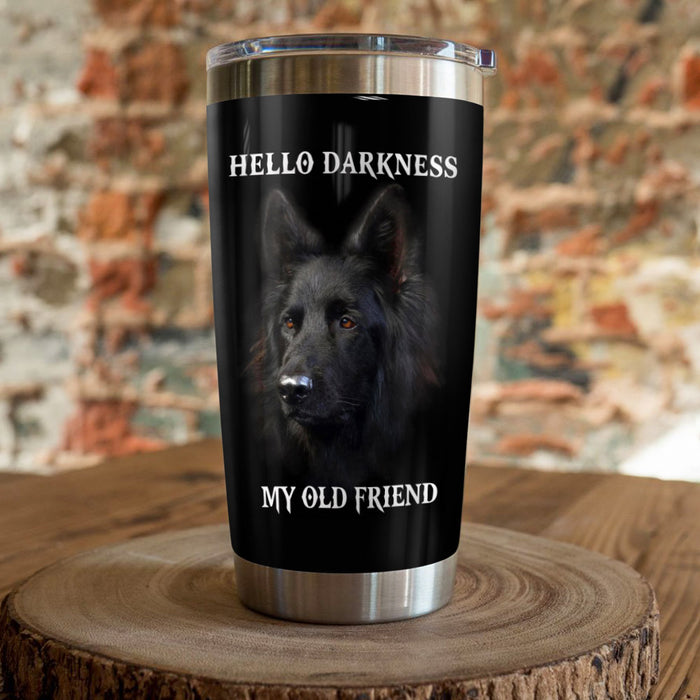 Black German Shepherd Dog Steel Tumbler AP2903 81O34 1