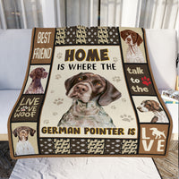 German Shorthaired Pointer Dog Fleece Blanket MR0401 70O56 thumb 1