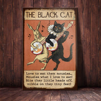Black Cat Funny Song Vintage Canvas MY133 85O34 thumb 1