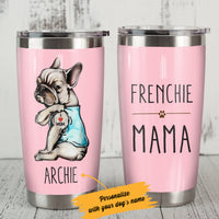 Personalized French Bulldog Dog Mom Steel Tumbler S SMY201 81O36 thumb 1