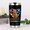 Goldendoodle Dog & Rainbow Paw Steel Tumbler MY103 73O58 1