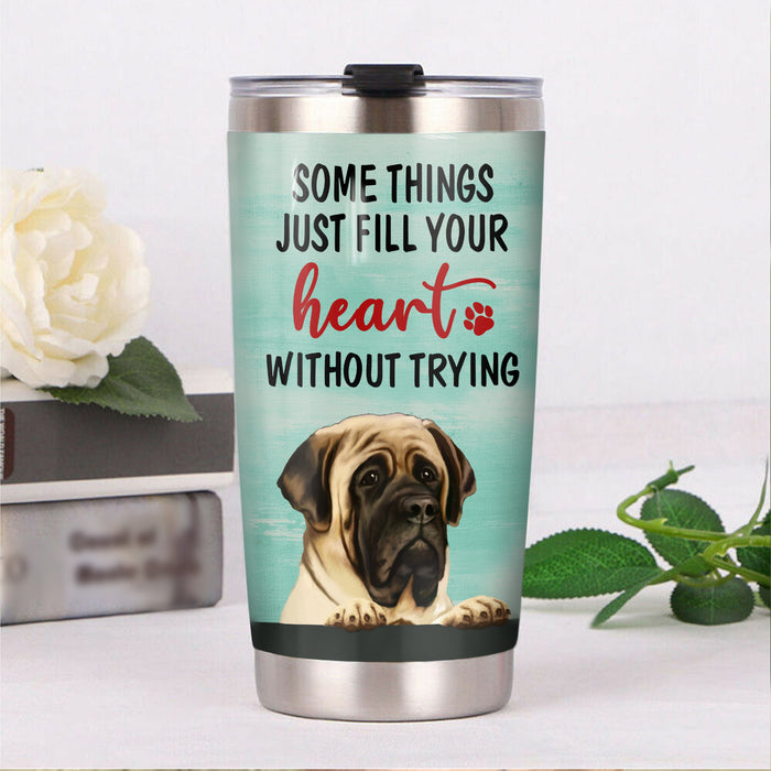 English Mastiff Dog Steel Tumbler MR0707 70O56 1