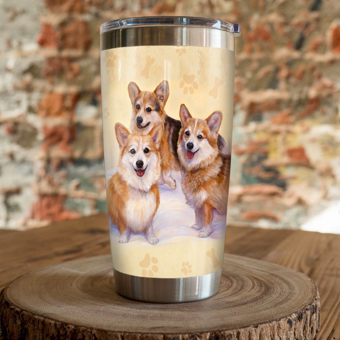 Corgi Dog Steel Tumbler FB0306 71O50 1