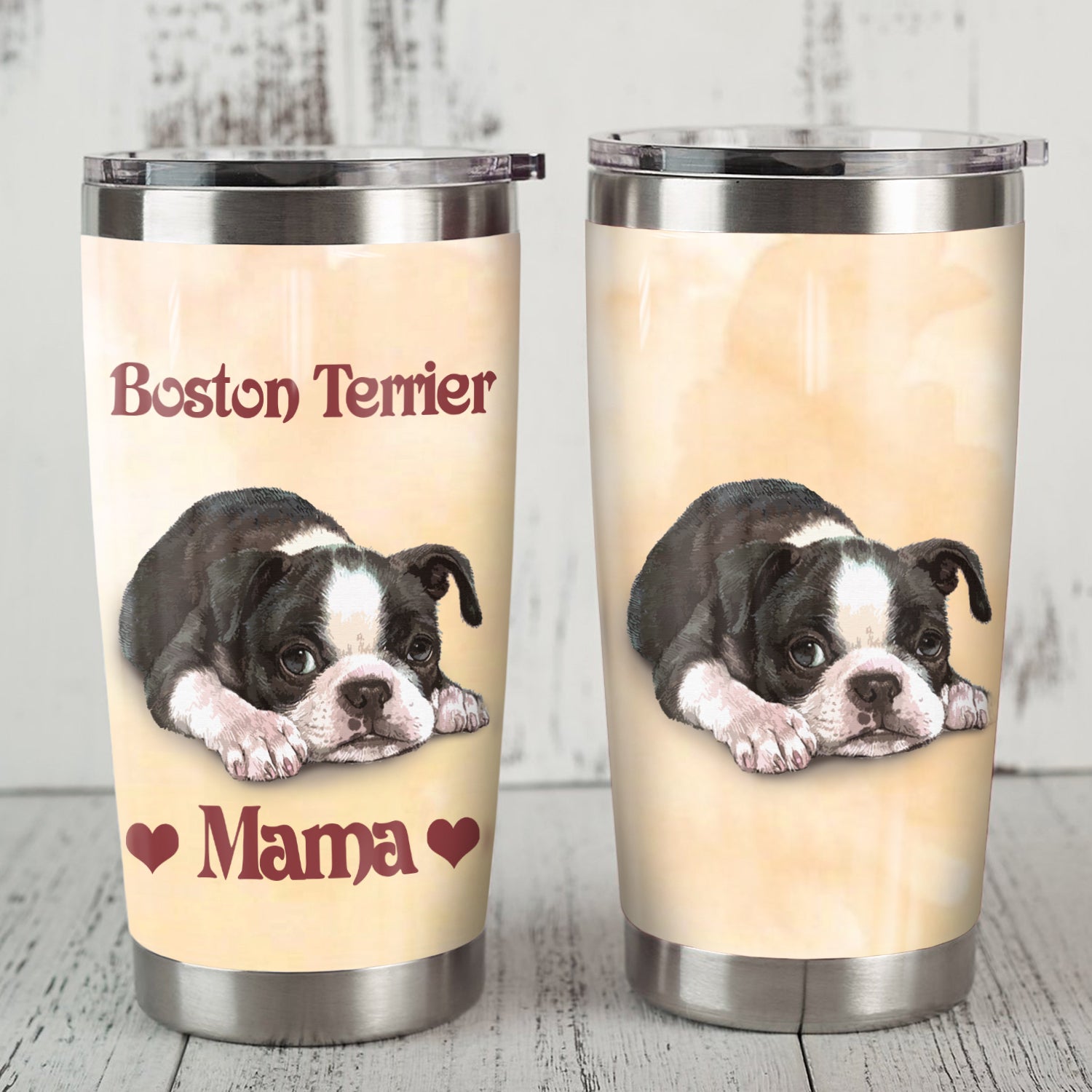 Boston Terrier Dog Steel Tumbler FB0403 70O49