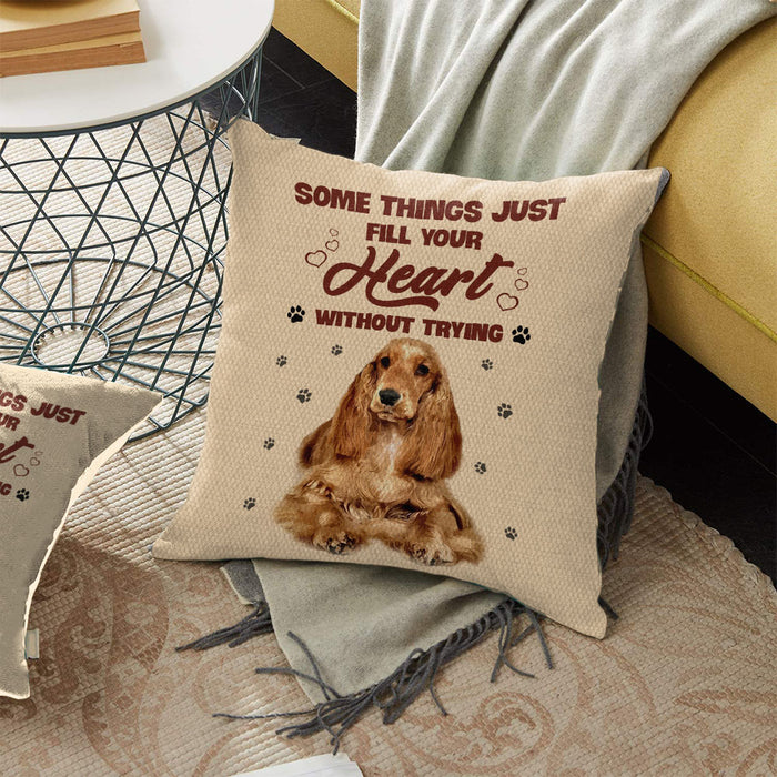 Cocker Spaniel Dog Pillow OCT3002 76O51 (Insert Included) 1