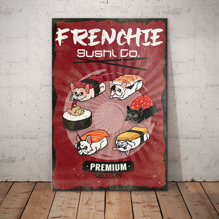 French Bulldog Sushi Company Canvas FB2203 85O58 1