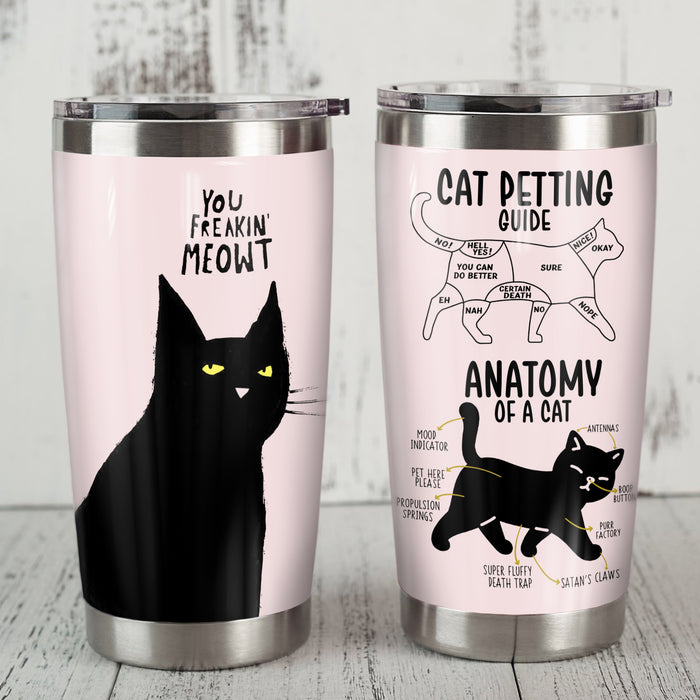 Black Cat Steel Tumbler MY172 73O36 1