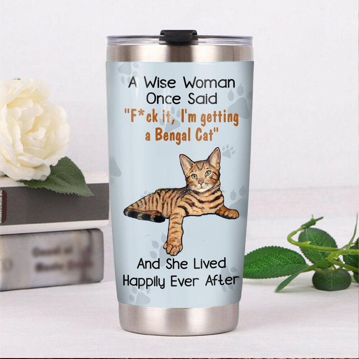 Bengal Cat Steel Tumbler MR1805 69O56 1