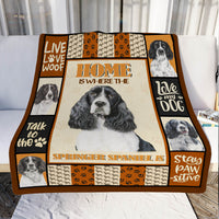 Springer Spaniel Dog Fleece Blanket MR0503 69O49 thumb 1