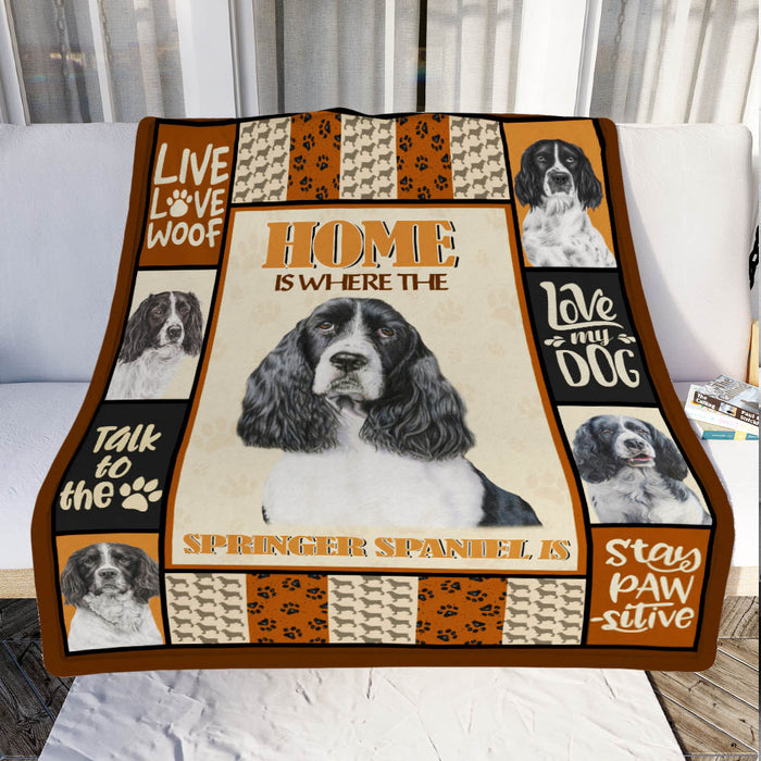 Springer Spaniel Dog Fleece Blanket MR0503 69O49 1