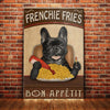 French Bulldog Fries Canvas MR1202 85O50 1