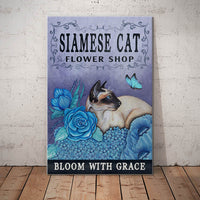 Siamese Cat Flower Shop Canvas MR1601 73O36 thumb 1