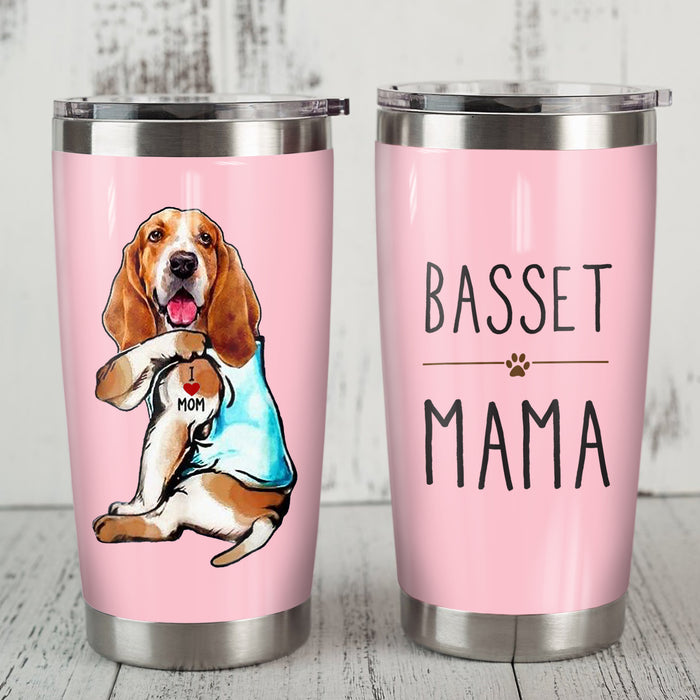 Basset Hound Dog Steel Tumbler SAP1001 81O36 1