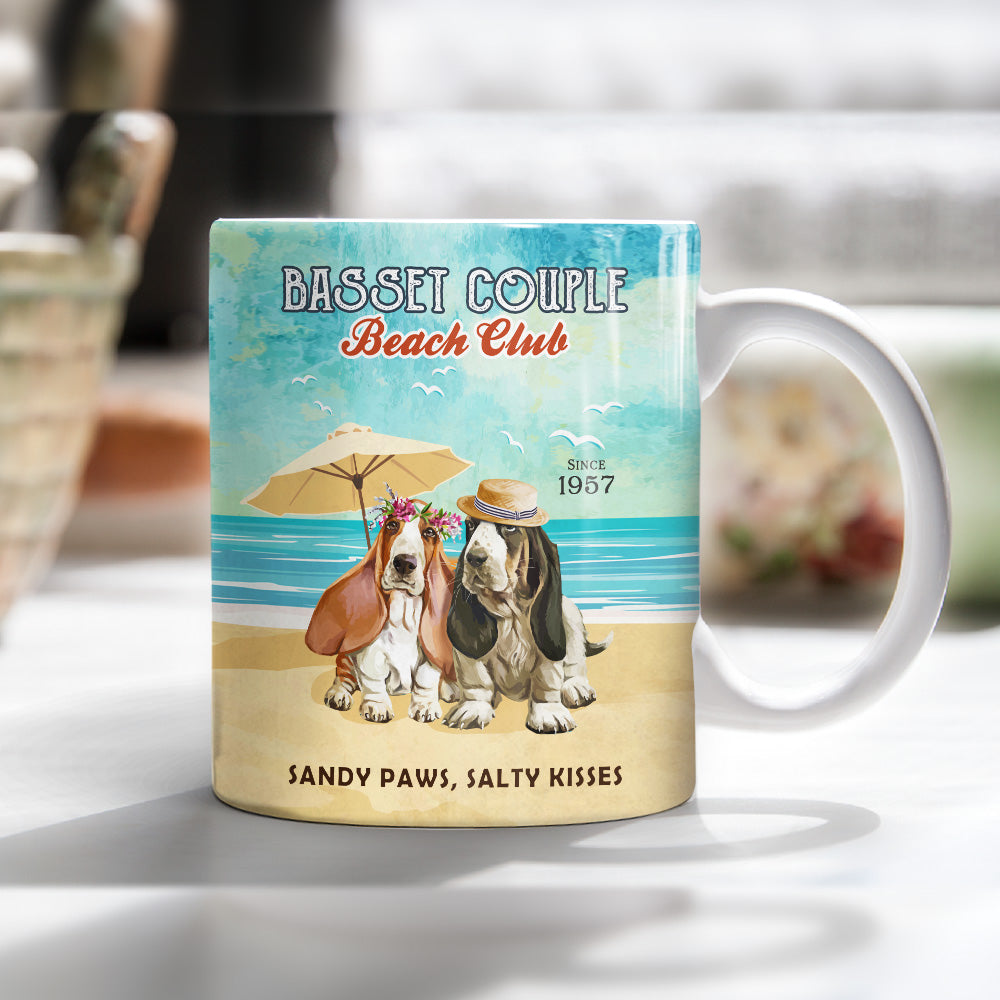 Basset Hound Dog Beach Club Mug MR0705 95O53
