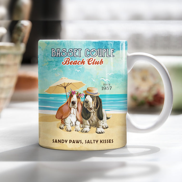 Basset Hound Dog Beach Club Mug MR0705 95O53 1