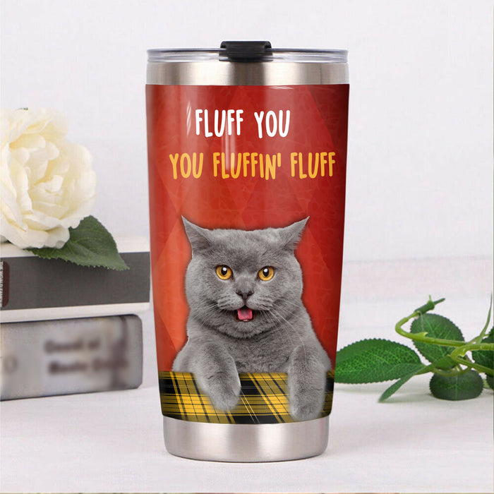 British Shorthair Cat Steel Tumbler MR1801 71O56 1
