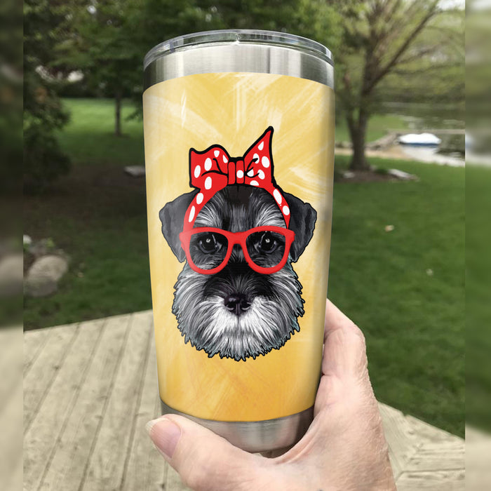 Schnauzer Mom Dog Steel Tumbler FB0406 73O31 1