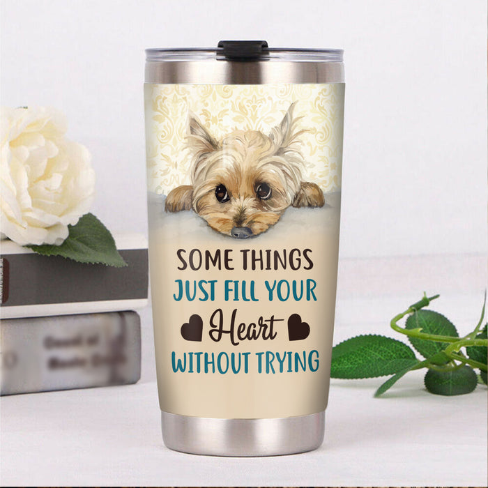 Yorkshire Terrier Dog Steel Tumbler FB0610 73O42 1