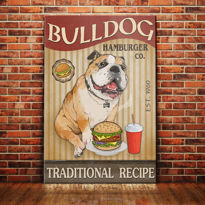 Bulldog Hamburger Company Canvas FB2405 67O52 1