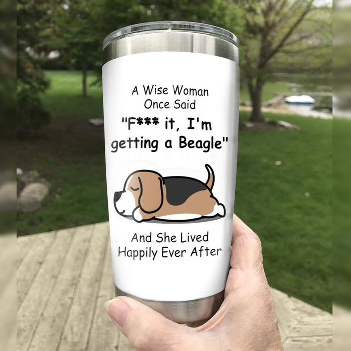 Beagle Dog Steel Tumbler MR1301 69O31 1