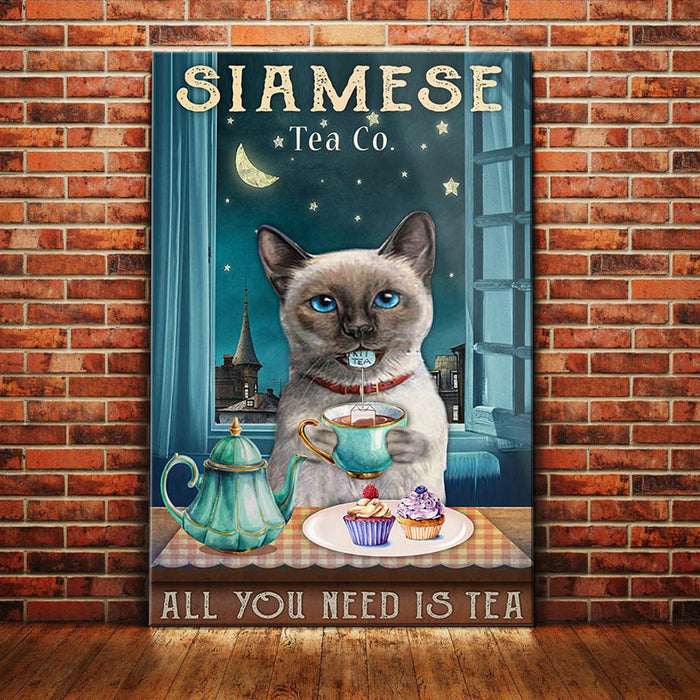 Siamese Cat Tea Company Canvas MR1005 67O50 1