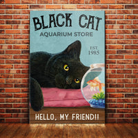 Black Cat Aquarium Store Canvas MY169 67O57 thumb 1