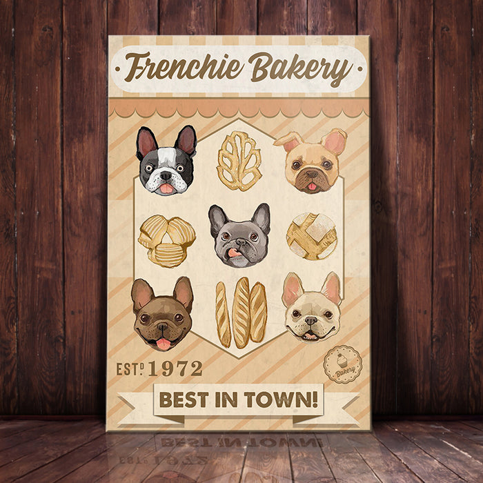 French Bulldog Bakery Canvas FB1802 85O36 1