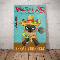 Siamese Cat Taco Company Canvas MR1001 87O61 thumb 1